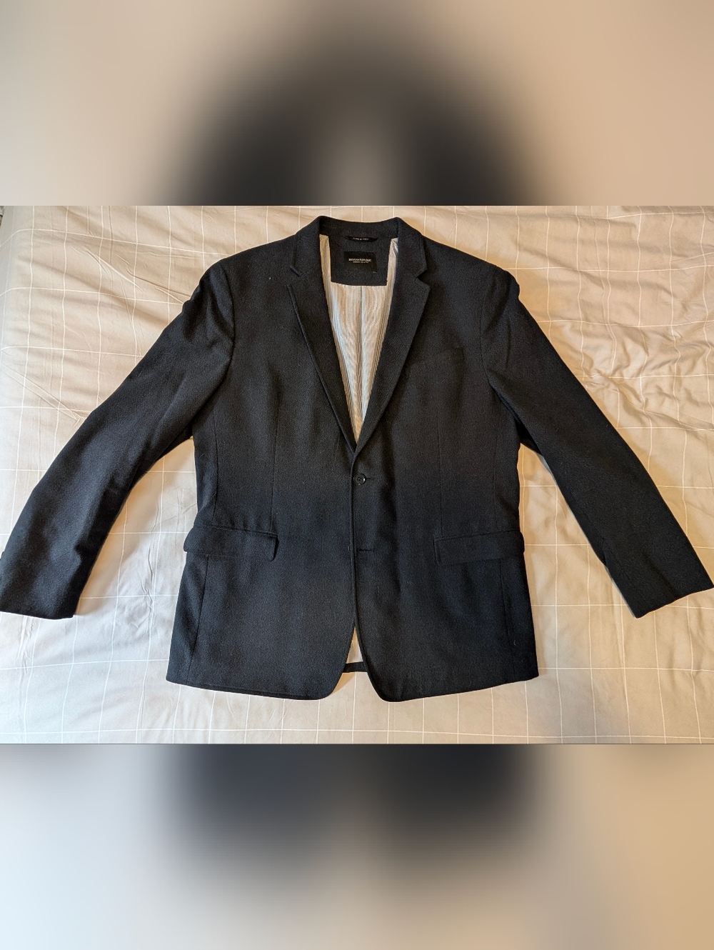 Banana Republic Cotton Navy Sport Coat 48L